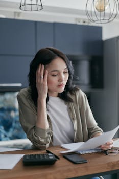 Woman in Brown Button Up Shirt beside Brown Wooden Table